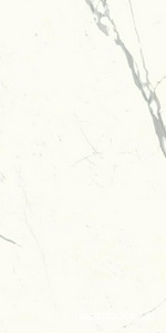 Керамогранит Ariostea Ultra Marmi Statuario Ultra Lucidato (Shiny) 6 mm 37,5x75 Белый 