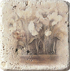 Керамогранит CIR Fuel Inserto Travertino S/3 10x10 Розовый 