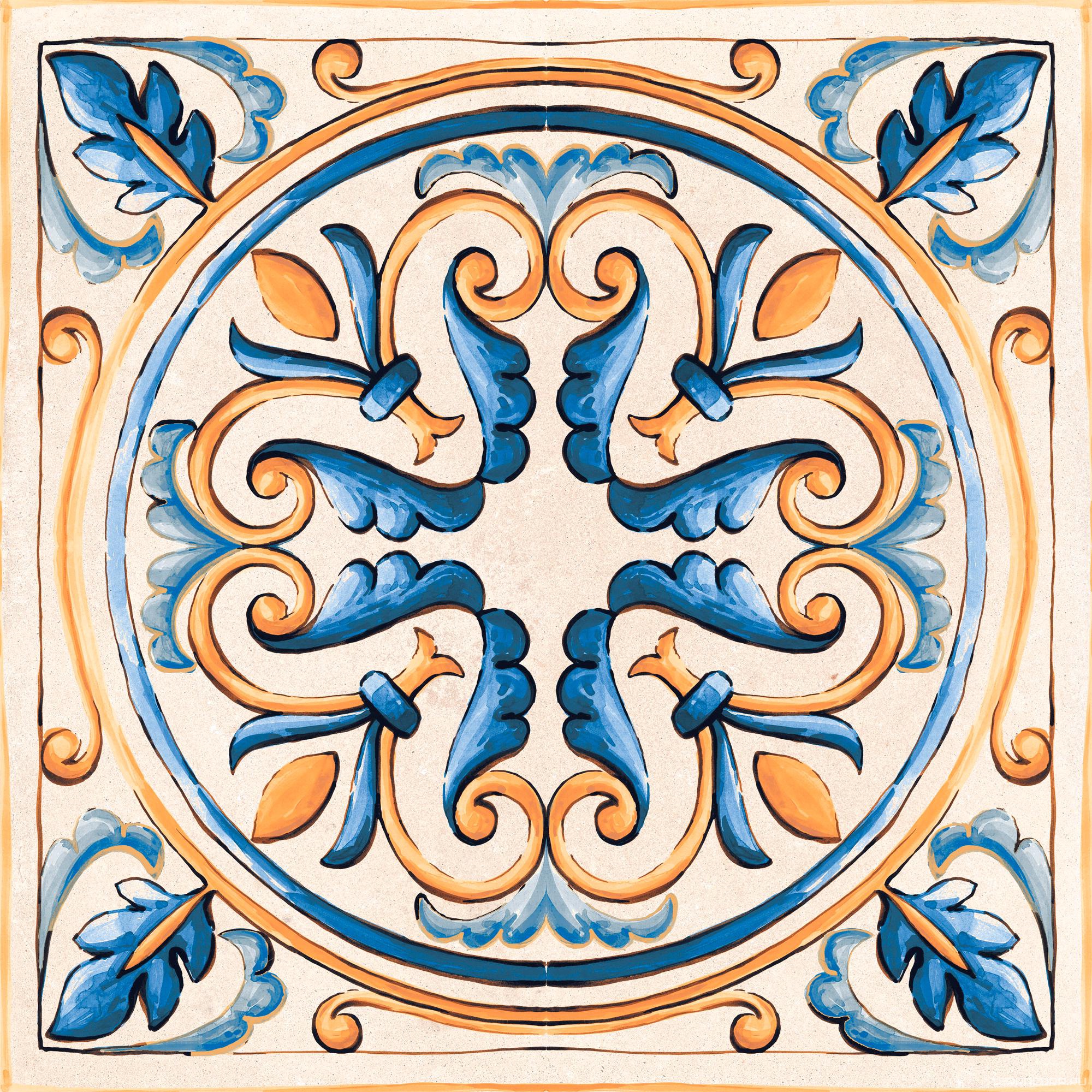 Керамогранит Sadon Tuscany decoro giotto mix 20.3x20.3 Комбинированный, фото 5