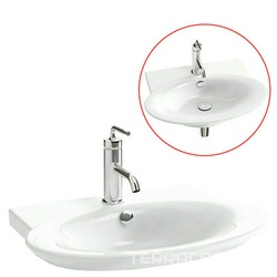 Раковина 60*46см. с 1 отв. под смеситель, для мебели арт. ЕВ1102, белая XX