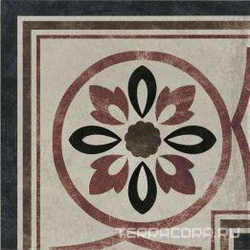 Rivalta Grigio Angolo Greca Fiore XX |20x20