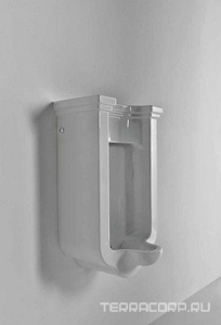 Писсуар подвесной 44х37хh69см, подвод воды из стены, сифон с выпуском в стену, крепёж в компл.,  ZZ Kerasan Waldorf 413001