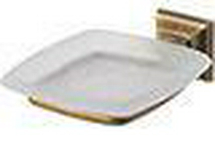 Мыльница настенная (стекло матовое, креплен. цв.бронза)  ZZ Colombo Portofino B3201.bronze