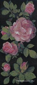 Мозаика Bisazza Декоративные панно Springrose Nero B (1 кор.=3,73 кв.м) ZZ 129,1х290,5 Комбинированный 