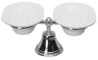 Мыльница двойная настольная (золото/керамика), Old italy XX