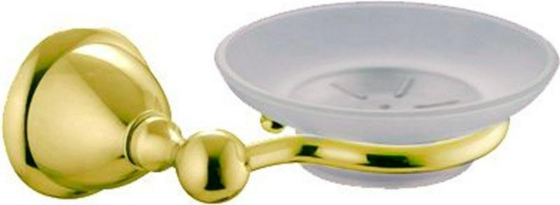 Мыльница настенная, (стекло матовое, держатель цв. золото),  ZZ Fima Carlo Frattini Style F6043/2OR