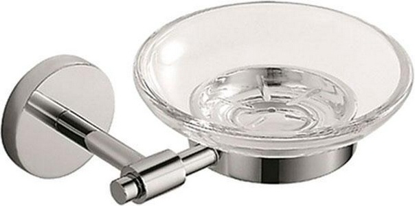 Мыльница настенная, хром/стекло   ZZ Iddis Gezanne L092