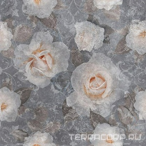 Керамогранит Kerama Marazzi Турнель  декорированный обрезной 80х80 Серый 