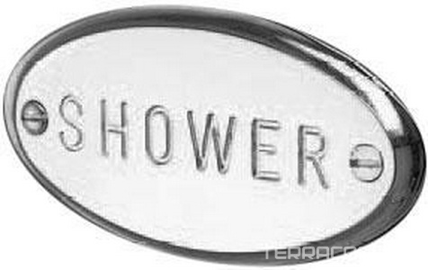 Табличка на дверь "SHOWER" (хром) D&D ZZ Devon & Devon Универсал MIL724CR