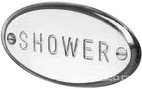 Табличка на дверь "SHOWER" (хром) D&D ZZ
