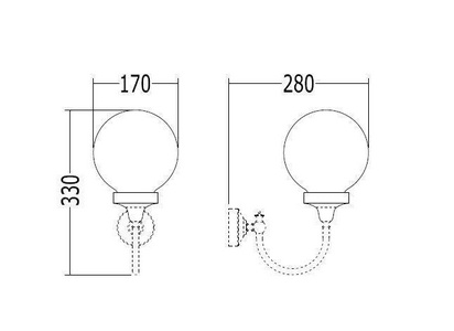 Плафон для светильника, (цв. хром / мат.стекло) Vetro Sfera ZZ Devon & Devon Универсал DGSFERACR