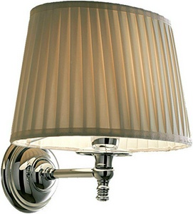 Светильник 115х190хh245мм, (держатель цв. хром, абажур цв.белый),  ZZ Devon & Devon Daisy 3 DEDAISY3CR