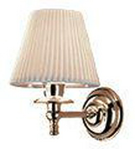 Светильник 160х200хh230мм, (держатель цв. латунь, абажур цв.белый),  ZZ Devon & Devon Plisse DEPLISSEOT