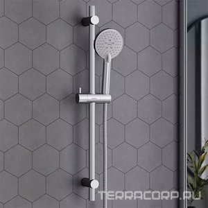 Душевой гарнитур  (штанга, держатель, лейка, шланг), хром RedBlu Origin One 918100000/918500000