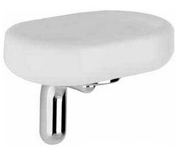 Мыльница настенная, (белая керамика, держатель цв. хром),  ZZ Gessi Goccia 38001 031