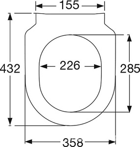 Сиденье для унитаза, с микролифтом, SlimSeat, (цв. 01 white),  Villeroy & Boch Subway 9M65S101