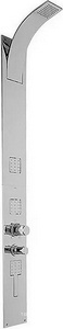 Панель душевая встраиваемая в стену, лейка верхн.стац. вылет 36см, ручн.+гориз.душ, термостат, (цв.хром)  ZZ Cisal Wave WA005000 21