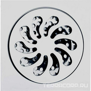 Трап сливной CANYON d40, с декоративной решеткой 100х100 мм, с мех-м обратным клапаном, хром XX Veragio Canyon VR.CAN-2006.CR