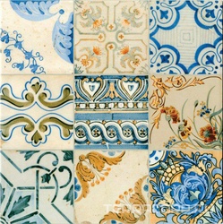 Керамогранит М-Квадрат Винтаж Керам.  синий l33х33 Синий 