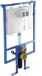 Монт. рама с бачком д/подв. унитаза, h112х66,5х9,5см, КОМПАКТ., управление фронт., крепёж к стене в компл., (без клавиши смыва), ViConnect ZZ