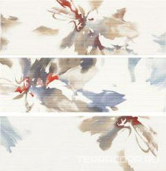 Decoro Floreale Bianco (Mix 3 soggetti) XX |75x75