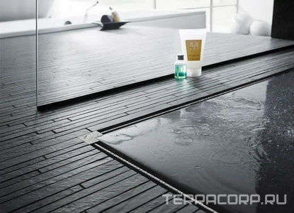 Дренажный канал (душ. лоток), укорачиваемый 300-1200мм, h70-90мм, (без вставки),  ZZ Viega Advantix Vario 721671