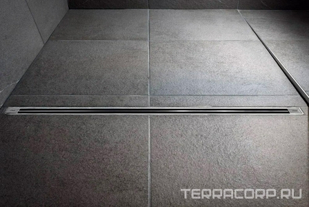 Дренажный канал (душ. лоток), укорачиваемый 300-1200мм, h70-90мм, (без вставки),  ZZ Viega Advantix Vario 721671