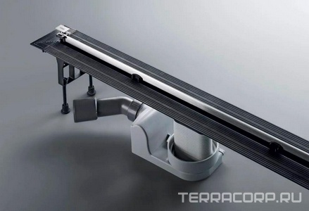 Дренажный канал (душ. лоток), укорачиваемый 300-1200мм, h70-90мм, (без вставки),  ZZ Viega Advantix Vario 721671