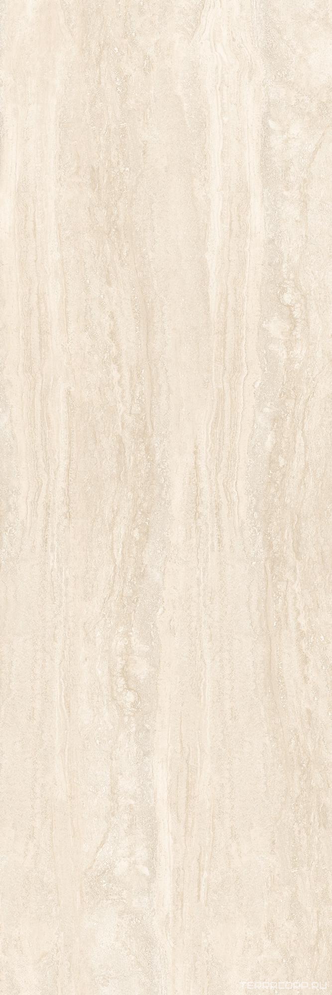 Керамогранит Laminam Rus I Naturali Marmi Travertino Navona Bocciardato 5,6 mm 100x300 Бежевый, фото 7