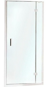 Дверь в нишу 78-82xh190см, (вход 45см) петли двери и непод.сегм справа (профиль цв. хром, стекло прозрачное StarClean),  ZZ Samo Polaris Design B9434 ULU TR DX