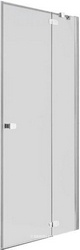 Дверь распаш.с неподв.сегментом,для монтажа с бок. панел, 1200(1170-1195)хh1950мм,вход 655мм,пет/прав, (стек 6мм,проз.High Glass.,фурн.хр/пол/алюм) ZZ