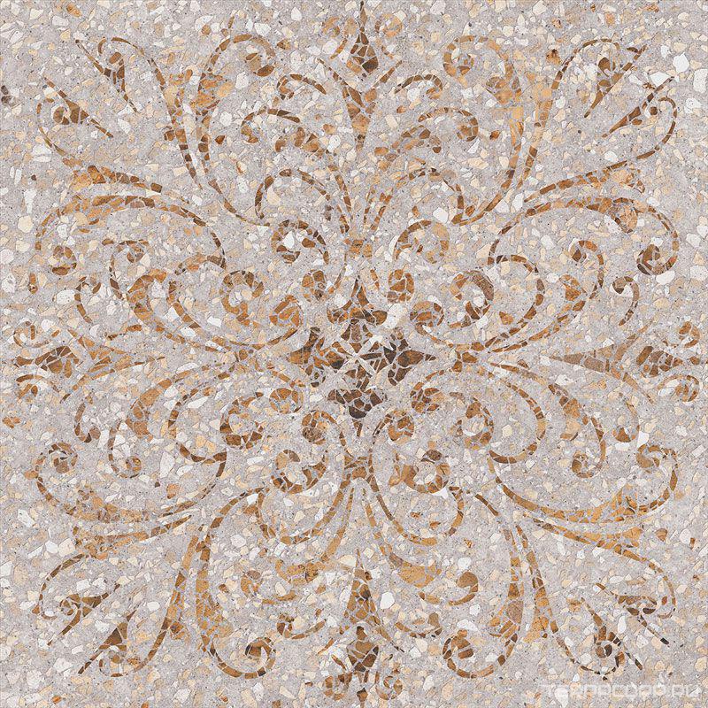 Керамогранит Kerama Marazzi Терраццо беж декорированный обр. XX60x60 Бежевый, фото 3