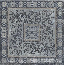 Керамогранит Kerama Marazzi Бромли Декор  серый темный 40.2х40.2 Серый 