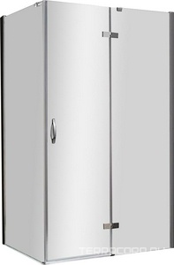 Душевой уголок 1200х900хh1950мм, прямоугольный, правый, вход 550мм, (стекло прозр. 6мм, фурнит. цв.хром),  ZZ Cezares Bergamo BERGAMO-W-AH-1-120/90-C-Cr-R