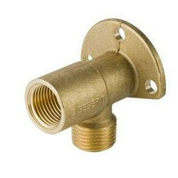 Фитинг (установочный угольник Mepla, латунь, 90град., с наружн и внутр. резбой 1/2, для установки на монт.раму для биде), Duofix XX