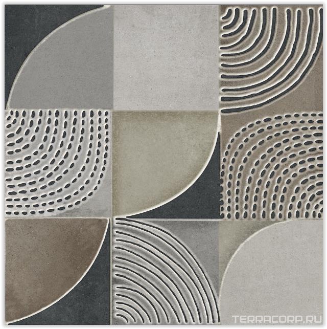 Керамогранит Dado Ceramica Gare du Nord Dec. Infinity (6 pz) rett 60x60 Комбинированный, фото 5