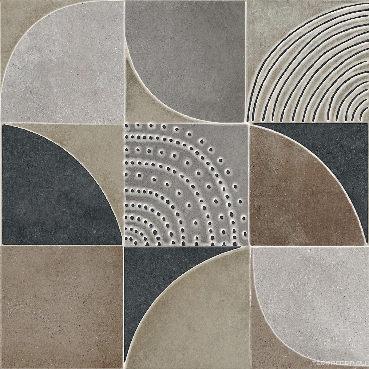 Керамогранит Dado Ceramica Gare du Nord Dec. Infinity (6 pz) rett 60x60 Комбинированный, фото 6