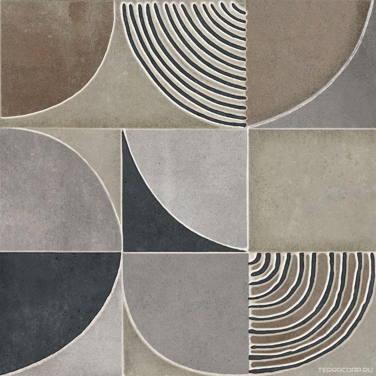 Керамогранит Dado Ceramica Gare du Nord Dec. Infinity (6 pz) rett 60x60 Комбинированный, фото 7