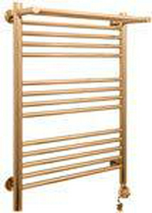 Полотенцесушитель "" 800x500 мм + 1прямая пол.,  электрический, пульт управ. справа - цвет золото, в комплекте 4 телескоп.кроншт. цвет бронза ZZ Сунержа Богема 05-0507-8050