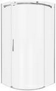 Душевое ограждение "Galaxy" R-90, полукруглое 90*90, стекло прозрачное., БЕЗ поддона, профиль хром Good Door GALAXY ГЛ00006