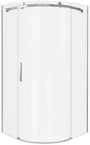 Душевое ограждение "Galaxy" R-90, полукруглое 90*90, стекло прозрачное., БЕЗ поддона, профиль хром Good Door GALAXY ГЛ00006