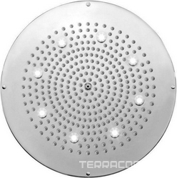 Верхний душ d470мм, со светодиодами LED,(трансформатор,блок управления, гибкая подводка в компл.),установка в подвесн. потолок, (цв. хром), Bossini ZZ