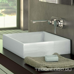 Раковина накладная на столешницу, прямоугольная 500х420хh115мм, без отв.д/смесит., без перелива,  Ideal Standard Strada K077601