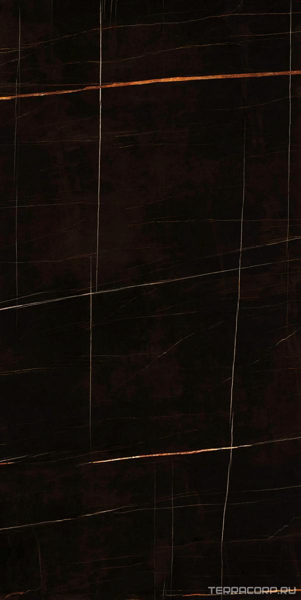 Керамогранит Ariostea Ultra Marmi Sahara Noir Lucidato (Shiny) 6 mm 150x300 Черный, фото 5