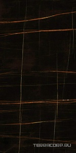 Керамогранит Ariostea Ultra Marmi Sahara Noir Lucidato (Shiny) 6 mm 150x300 Черный 