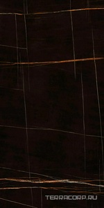 Керамогранит Ariostea Ultra Marmi Sahara Noir Lucidato (Shiny) 6 mm 150x300 Черный 