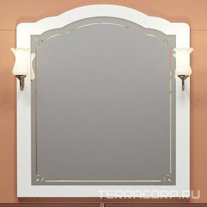 Зеркало  80, 760*22*1031 мм, цвет белый без патины, БЕЗ светил. н. 93950, крепеж в комплекте ZZ Opadiris Лоренцо Z0000008465