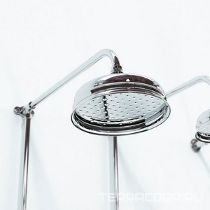 Верхний душ d=20см с наружней трубой, для термостата MARM74 и ручного душа MARK618, (цв.хром), Devon&Devon ZZ Devon & Devon Shower mixers MARK3182CR