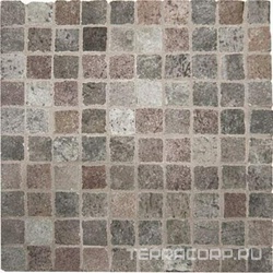 Le Argille Terra Nera Mosaico 3x3 XX |30.4x30.4