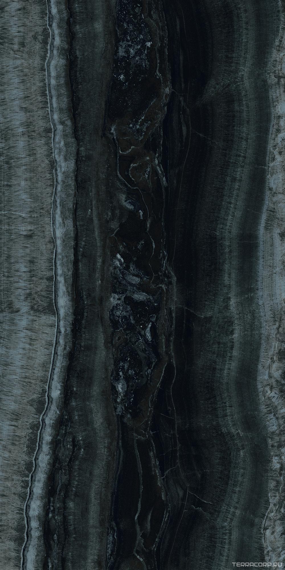 Керамогранит Cerim Onyx Shadow Lucido 60x120 Черный, фото 7